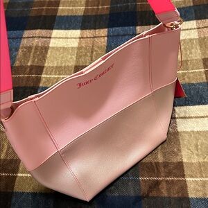 Juicy Couture Pink and Cream Tote Bag